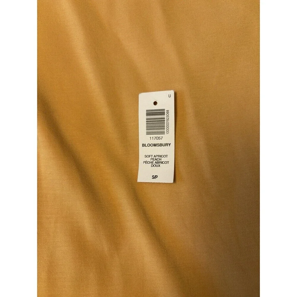 WILFRED Aritzia Goodlux Bloomsbury Mini Dress Small Ruffle Apricot Peach Summer - Picture 5 of 9